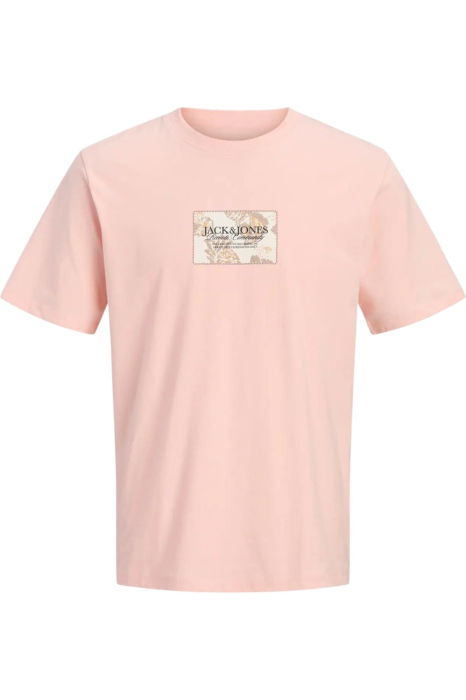 Tricou JACK &JONES Montauk Front - 12297890-Peach Melba [1]