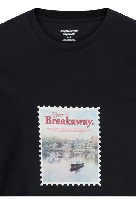 Tricou JACK &JONES Montauk Photo - 12290890-Black [2]