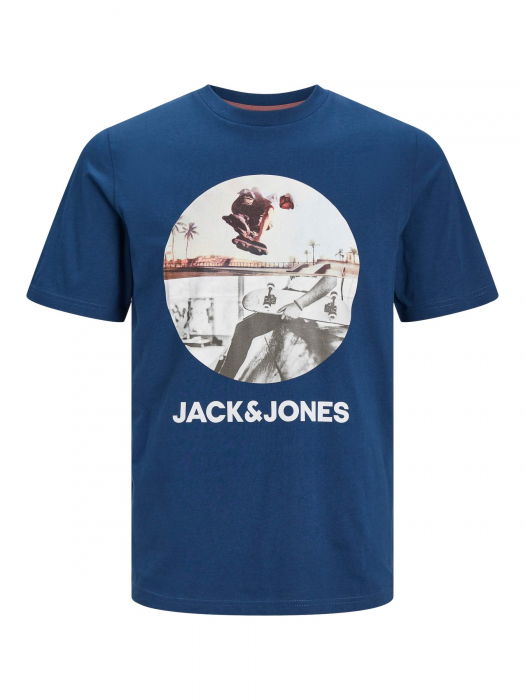 Tricou JACK &JONES Navin - 12247982-Ensign Blue [1]