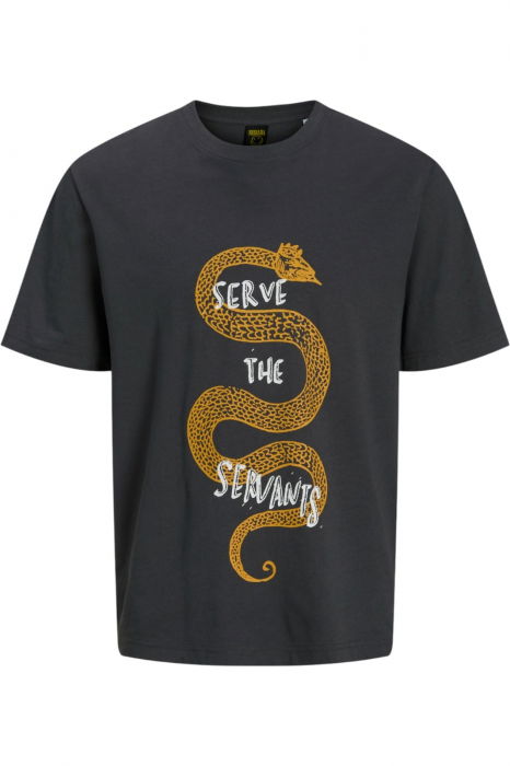 Tricou JACK &JONES Nirvana CN - 12291427-Asphalt [1]