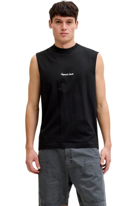 Tricou JACK &JONES Norrebro Emb SI LN - 12292009-Black [1]