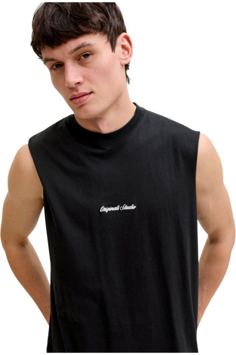 Tricou JACK &JONES Norrebro Emb SI LN - 12292009-Black [4]