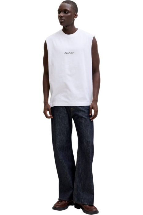 Tricou JACK &JONES Norrebro Emb SI LN - 12292009-Bright White [5]