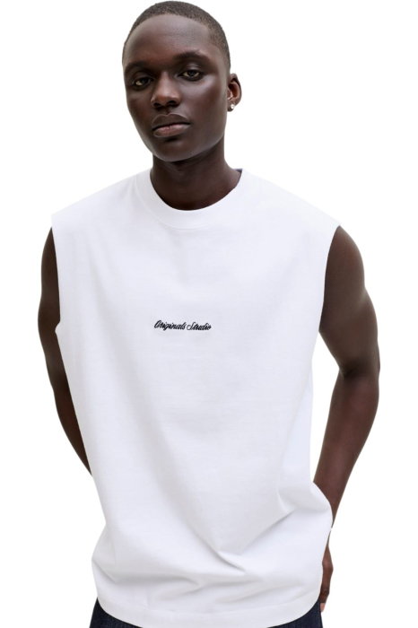 Tricou JACK &JONES Norrebro Emb SI LN - 12292009-Bright White [4]