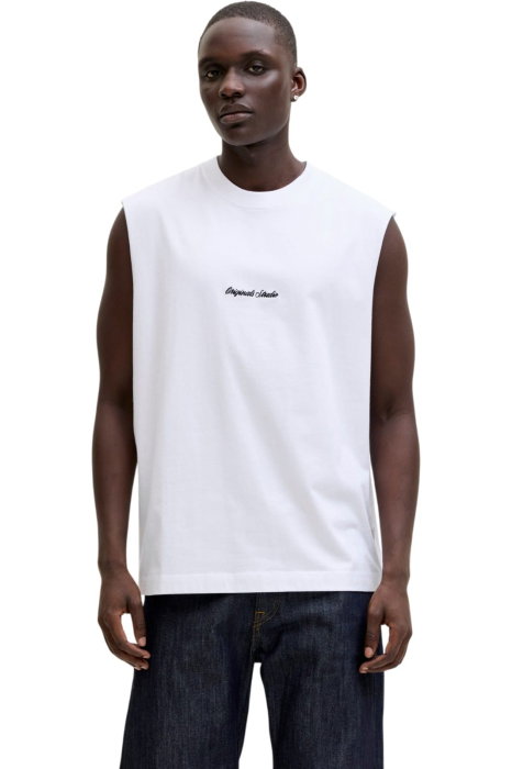 Tricou JACK &JONES Norrebro Emb SI LN - 12292009-Bright White [1]