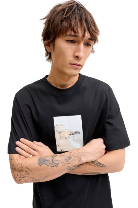 Tricou JACK &JONES Norrebro Photo LN - 12291022-Black [4]