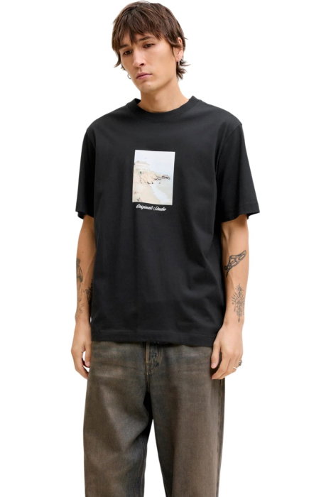 Tricou JACK &JONES Norrebro Photo LN - 12291022-Black [1]
