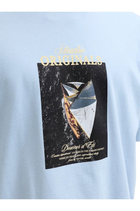 Tricou JACK &JONES Norrebro Photo LN - 12291022-Cashmere Blue [3]