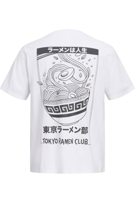 Tricou JACK &JONES Osaka Back Print Ramen SS - 12297699-Bright White-R [2]