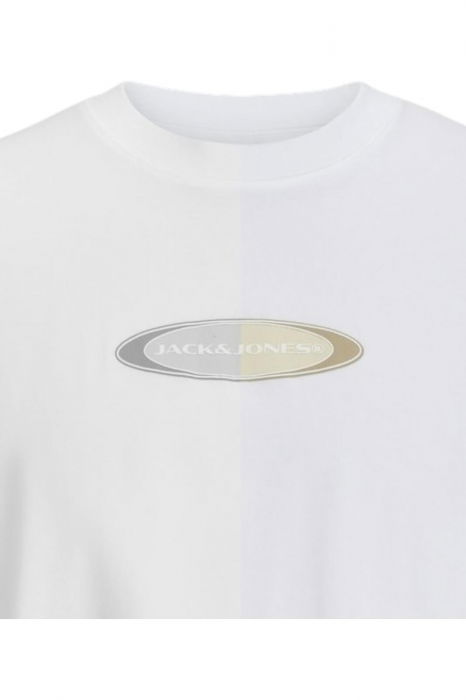 Tricou JACK &JONES Pacer Branding - 12273880-Bright White [2]