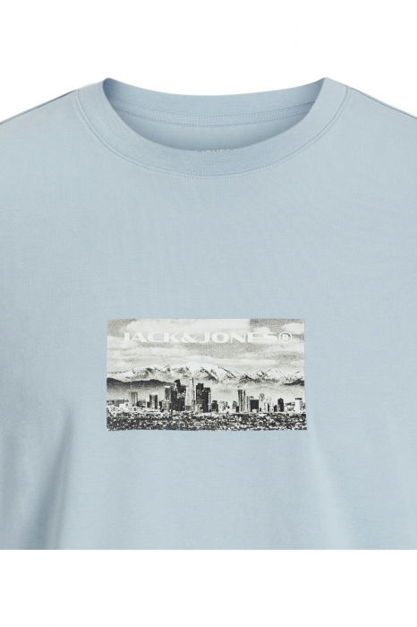 Tricou JACK &JONES Pacer Photo Branding - 12273775-Subdued Blue [2]