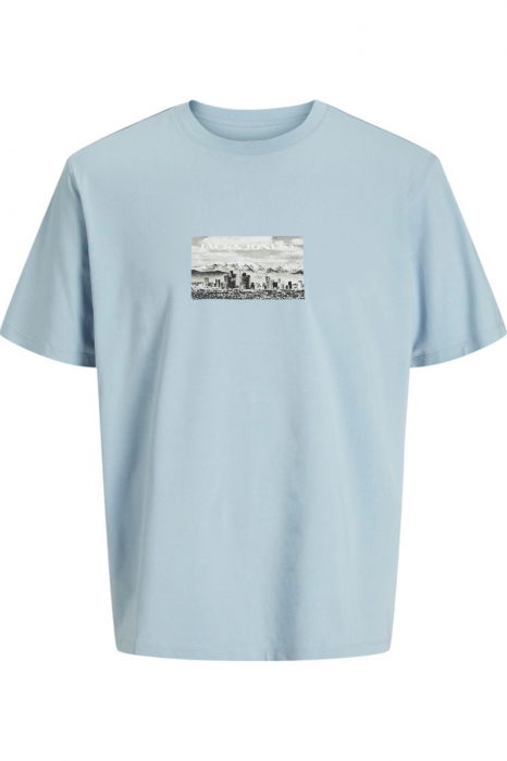 Tricou JACK &JONES Pacer Photo Branding - 12273775-Subdued Blue [1]