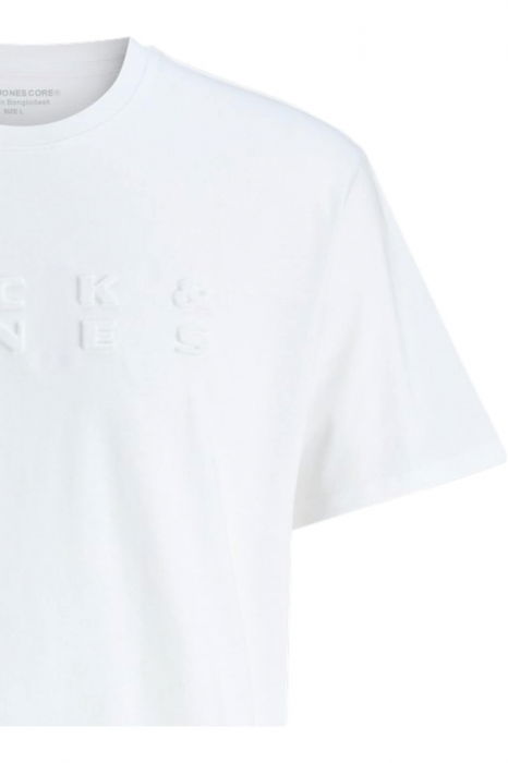 Tricou JACK &JONES Pacer Print - 12273295-Bright White [4]