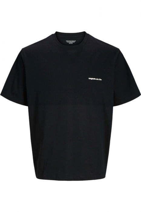 Tricou JACK &JONES Paros Abstract Backprint - 12273385-Black [1]