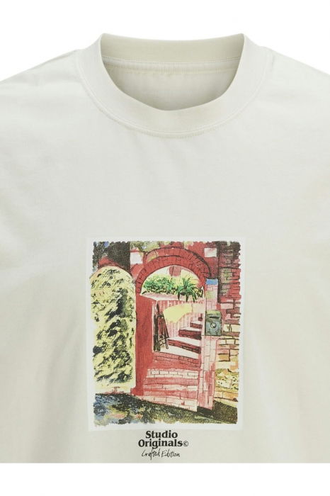 Tricou JACK &JONES Paros Graphics Front - 12273494-Antique White [2]