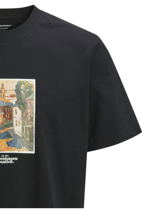 Tricou JACK &JONES Paros Graphics Front - 12273494-Black [4]