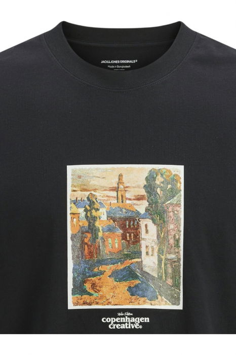 Tricou JACK &JONES Paros Graphics Front - 12273494-Black [2]