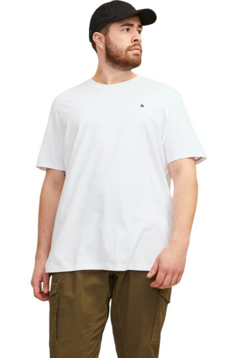 Tricou JACK &JONES Paulos Crew PLS - 12253778-White [1]