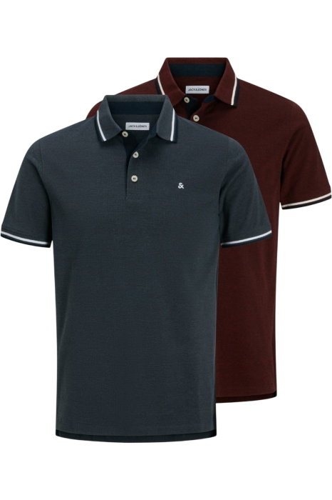 Tricou JACK &JONES Paulos Polo 2PK - 12191216-Fired Brick [1]