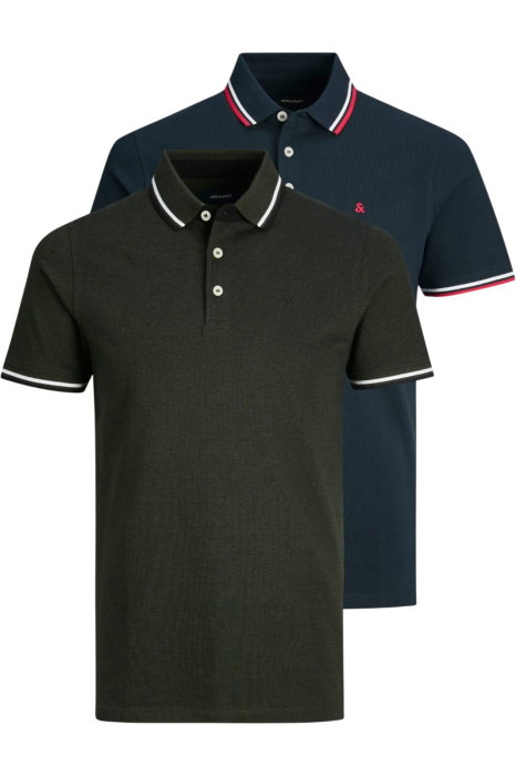 Tricou JACK &JONES Paulos Polo 2PK - 12191216-Navy Blazer [1]