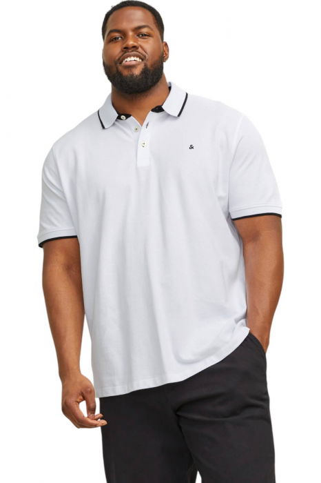 Tricou JACK &JONES Paulos Polo PLS - 12143859-White [1]