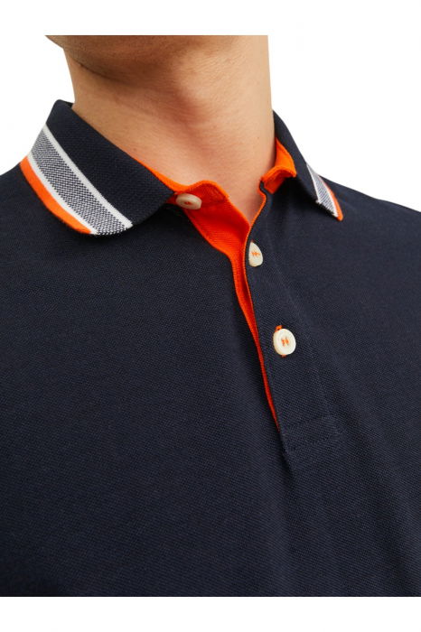 Tricou JACK &JONES Paulos Polo SS - 12136668-Black Navy [4]