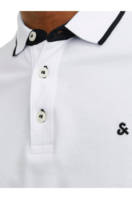 Tricou JACK &JONES Paulos Polo SS - 12136668-White [4]