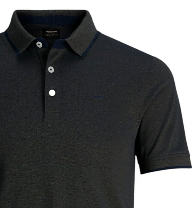 Tricou JACK &JONES Paulos Polo SS PLS - 12143859-Black [3]