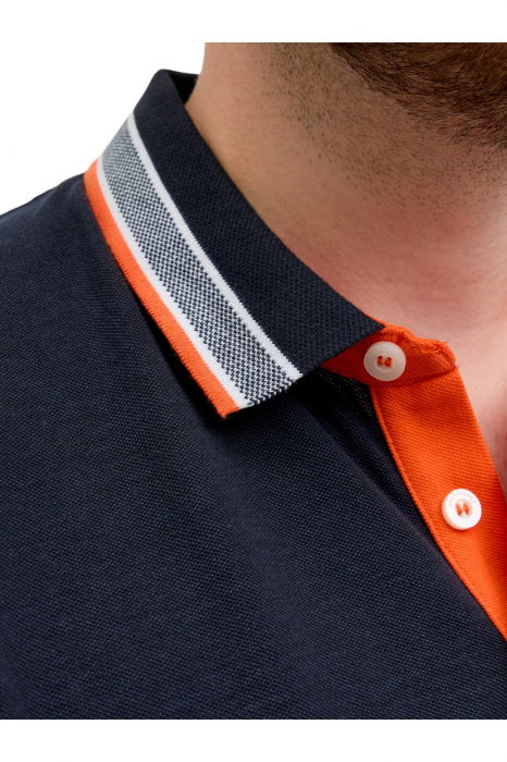 Tricou JACK &JONES Paulos Polo SS PLS - 12143859-Black Navy [4]