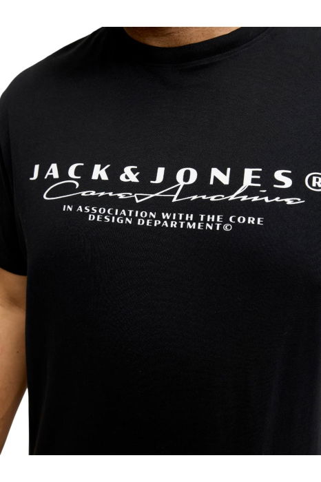 Tricou JACK &JONES Point Branding PLS - 12292229-Black [3]