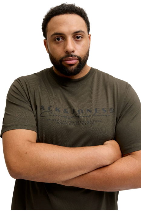 Tricou JACK &JONES Point Branding PLS - 12292229-Grape Leaf [3]