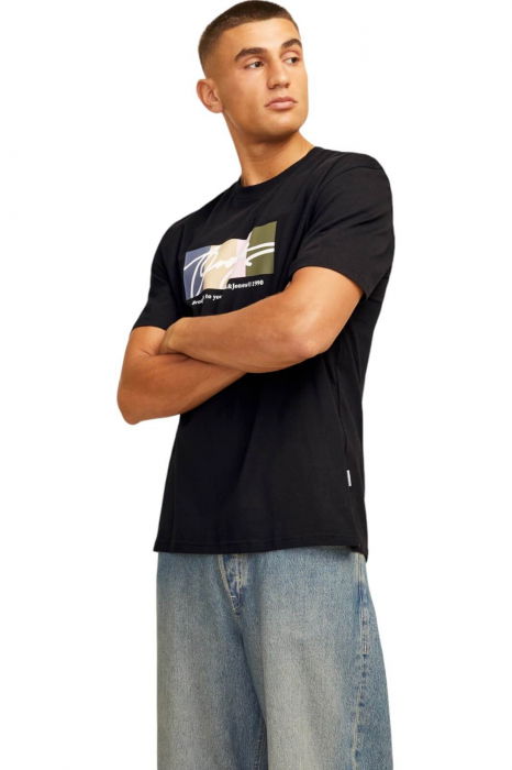 Tricou JACK &JONES Portland Block - 12262662-Black [3]