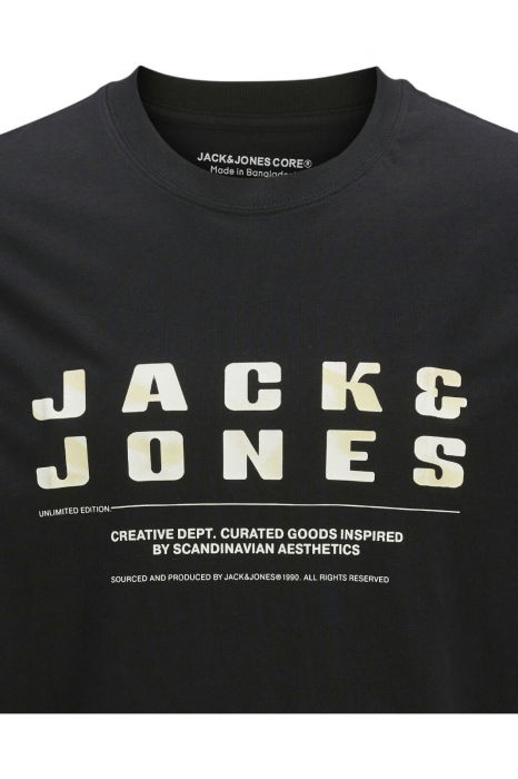 Tricou JACK &JONES Recharge Front - 12274716-Black [2]