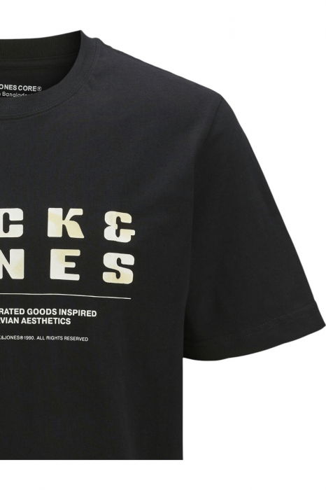 Tricou JACK &JONES Recharge Front - 12274716-Black [3]