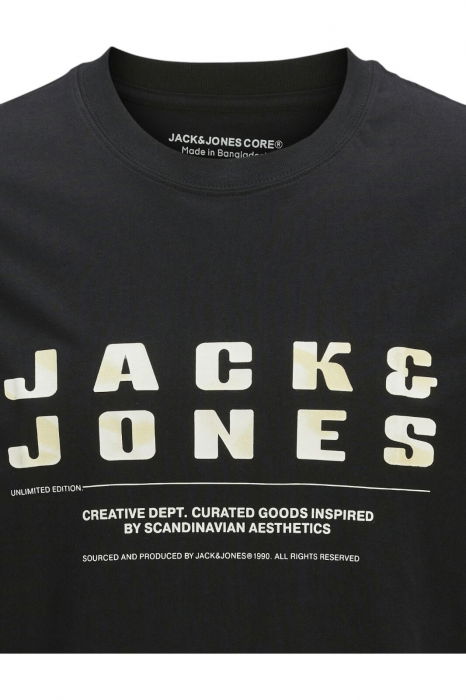 Tricou JACK &JONES Recharge Front Branding JNR - 12274730-Black [2]