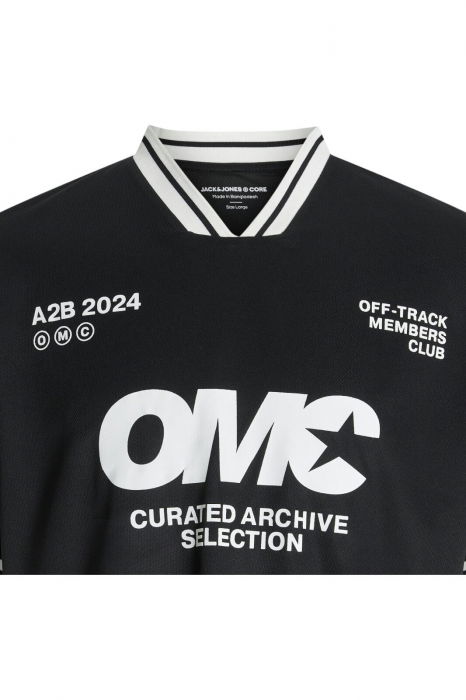 Tricou JACK &JONES Reflex Football - 12278457-Black [2]