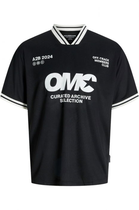 Tricou JACK &JONES Reflex Football - 12278457-Black [1]