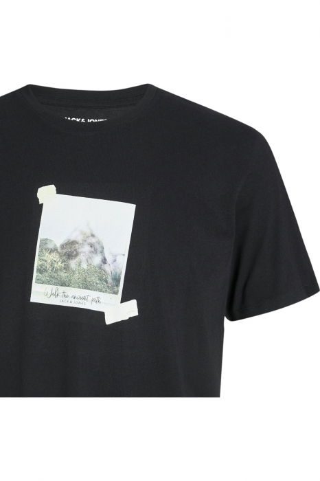 Tricou JACK &JONES Ryu Crew Neck - 12278540-Black [3]
