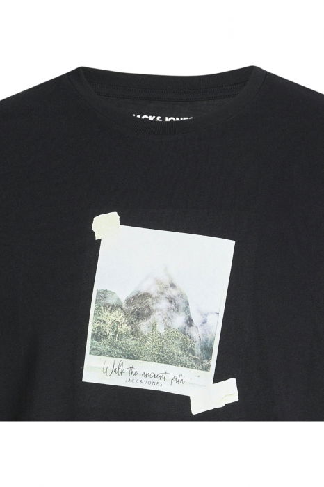 Tricou JACK &JONES Ryu Crew Neck - 12278540-Black [2]