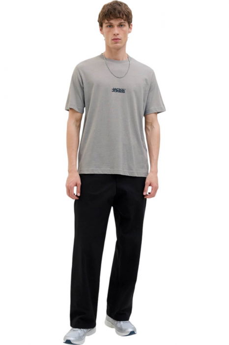 Tricou JACK &JONES Sago Logo Slub - 12276524-Gray Flannel [5]