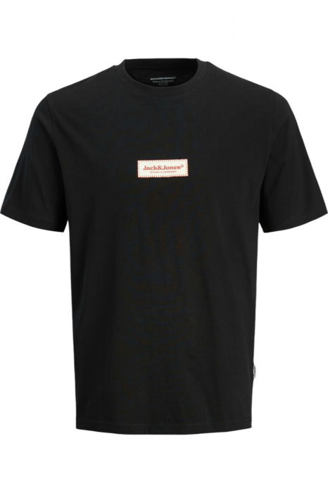 Tricou JACK &JONES Split Fakestitch Branding - 12273182-Black [1]