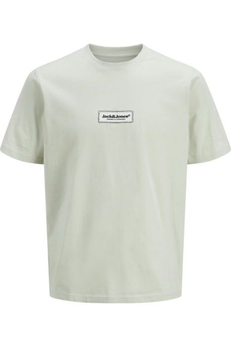 Tricou JACK &JONES Split Fakestitch Branding - 12273182-Celadon Tint [1]