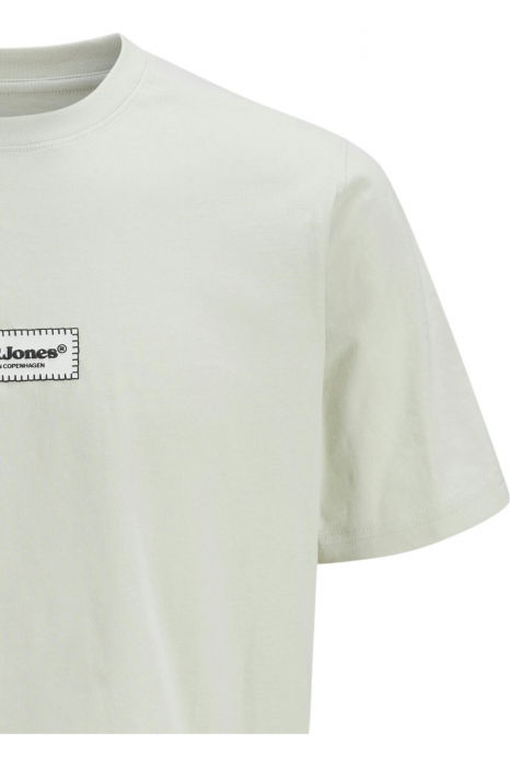Tricou JACK &JONES Split Fakestitch Branding - 12273182-Celadon Tint [4]