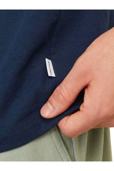 Tricou JACK &JONES Summer Linen - 12246718-Navy Blazer [5]