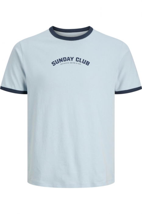 Tricou JACK &JONES Sunday Club SS25 - 12291076-Subdued Blue [1]