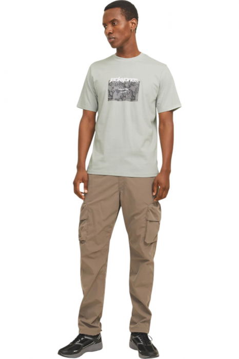 Tricou JACK &JONES Tarmac Camo Front - 12273239-Aqua Gray [5]