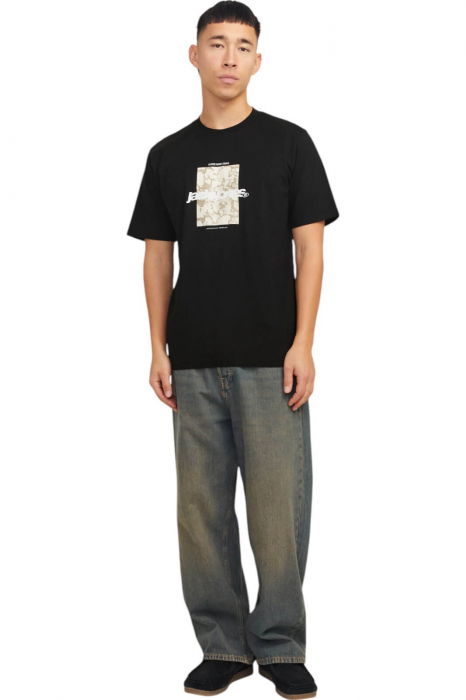 Tricou JACK &JONES Tarmac Camo Front - 12273239-Black [4]
