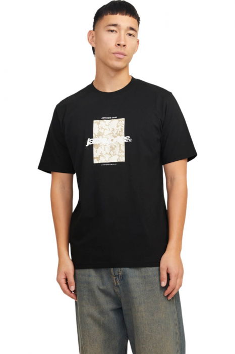 Tricou JACK &JONES Tarmac Camo Front - 12273239-Black [1]