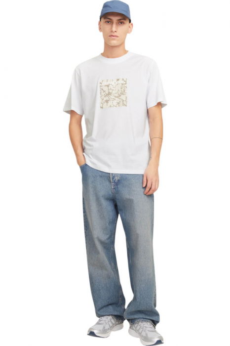 Tricou JACK &JONES Tarmac Camo Front - 12273239-Bright White [4]