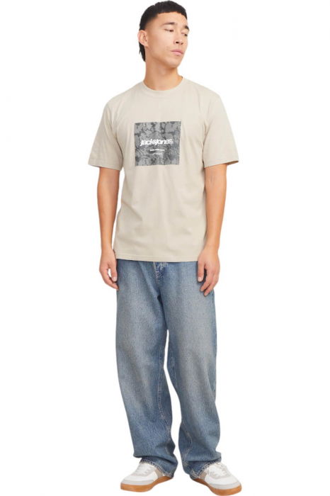 Tricou JACK &JONES Tarmac Camo Front - 12273239-Pure Cashmere [4]
